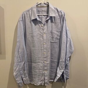 Men’s Long Sleeve Chambray Button Down Shirt
